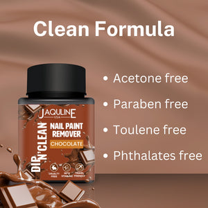 Jaquline USA Dip N' Clean Nail Polish Remover 80ml- Chocolate