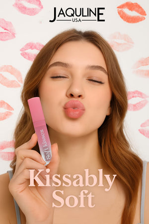 Jaquline USA Soft Kisses Liquid Lipstick long lasting, Matte Finish & Silky-Smooth Texture, Enriched with Hyaluronic Acid & Vitamin E, Latte Love 07, 4.2ml