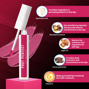 Jaquline USA Pout Perfect Lip Souffle Marshmallow Rose 05 6ml