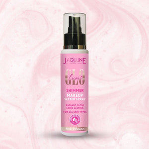 Jaquline USA Lumi Glo Shimmer Makeup Setter Spray Pink Infusion 100ml