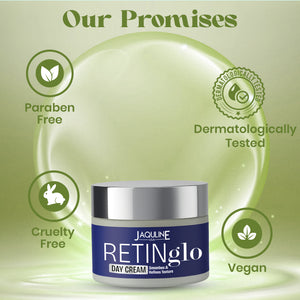 Jaquline USA Retin glo Day Cream Brightening Moisturizer with Glycolic Acid & Vitamin E (50 g)