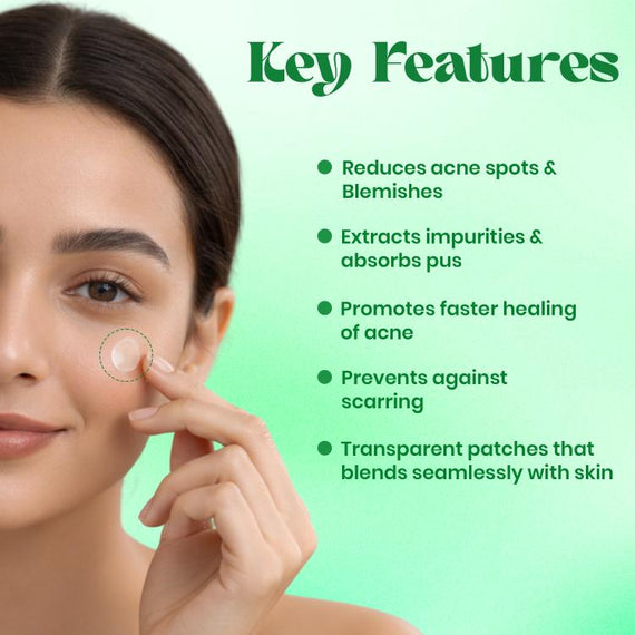 JAQULINE USA Acne Relief Patches with Cica | Hydrocolloid Pimple Patches | Soothing Spot Treatment | Absorbs Acne Secretion | For All Skin Types | 36 Patches