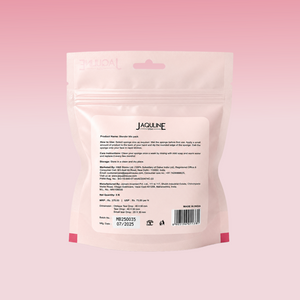 JAQULINE USA Makeup Blender Sponge Set Mixed Shapes Foundation Concealer Blending Soft Latex Free Beauty Sponges Flawless Airbrush Finish Wet Dry Use Reusable Pack of 5