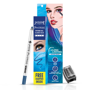 Jaquline USA Pro Stroke Intense Gel Kajal Classic Blue 1.2g|Smudge Proof |Long Lasting |Waterproof| Enriched with Vitamin E