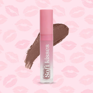Jaquline USA Soft Kisses Liquid Lipstick long lasting, Matte Finish & Silky-Smooth Texture, Enriched with Hyaluronic Acid & Vitamin E, Caramel Crush 01, 4ml