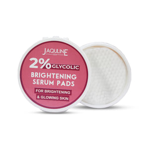 Jaquline USA 2% Glycolic Brightening Serum Pads for Dark Spots & Pigmentation