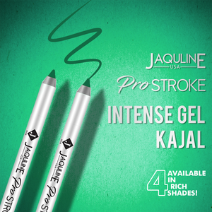 Jaquline USA Pro Stroke Intense Gel Kajal Jade Green 1.2 g |Smudge Proof |Long Lasting |Waterproof| Enriched with Vitamin E