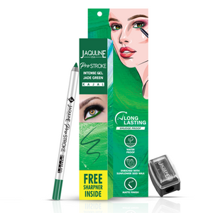 Jaquline USA Pro Stroke Intense Gel Kajal Jade Green 1.2 g |Smudge Proof |Long Lasting |Waterproof| Enriched with Vitamin E