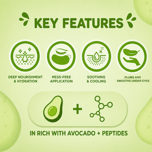 Jaquline USA Avocado + Peptides Hydrogel Eye Mask - 2 N