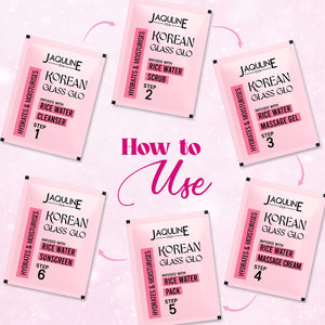 Jaquline USA Korean Glass GLO Facial Kit â€“ Glass Skin Glow & Improves Skin Texture (42 g)