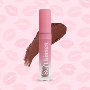 Jaquline USA Soft Kisses Liquid Lipstick long lasting, Matte Finish & Silky-Smooth Texture, Enriched with Hyaluronic Acid & Vitamin E, Mocha Mist 06, 4ml