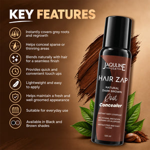 Jaquline USA Hair Zap Hair Root Concealer Brown - 100 ml