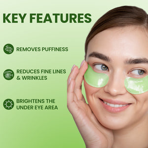 Jaquline USA 4% Niacinamide Hydrogel Under Eye Patches for Dark Circles with Aloe Vera Extract