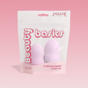 JAQULINE USA Makeup Blender Sponge Pear Shape for Foundation Concealer Blending Soft Latex Free Beauty Sponge Flawless Finish Airbrush Makeup Tool Wet Dry Use Pack of 2