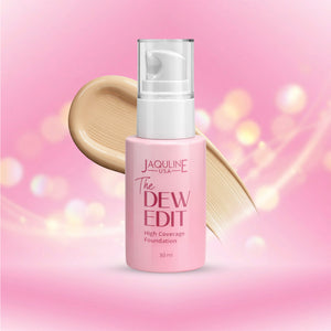 Jaquline USA The Dew Edit High Coverage Foundation (30 ml)- Petal 01
