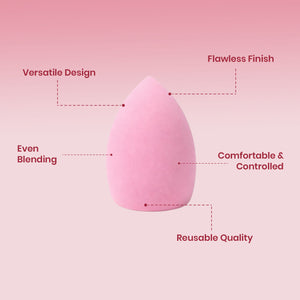 JAQULINE USA Makeup Blender Sponge Slanted Cut for Foundation Concealer Contour Blending Soft Latex Free Beauty Sponge Flawless Finish Wet Dry Use Reusable Makeup Sponge Pack of 2