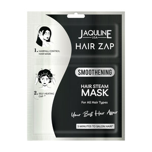 Jaquline USA Hair Zap Steam Mask Smoothening | Deep Hydration | Frizz Control | Self-Heating Cap