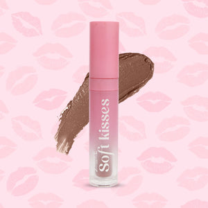 Jaquline USA Soft Kisses Liquid Lipstick long lasting, Matte Finish & Silky-Smooth Texture, Enriched with Hyaluronic Acid & Vitamin E, Soft Suede 02, 4ml
