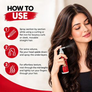 Jaquline USA Hair Zap Style & Hold Heat Protection Spray - 100 ml