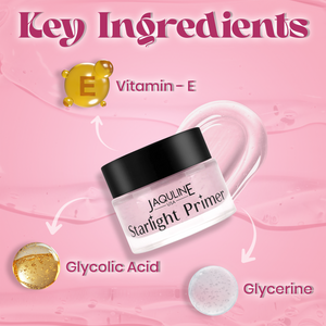 Jaquline USA Starlight Primer Smooths Fine Lines for a More Youthful, Radiant Glow, Primer - 15 g