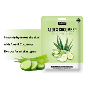 Jaquline USA Aloe & Cucumber Sheet Mask - jaqulineusa