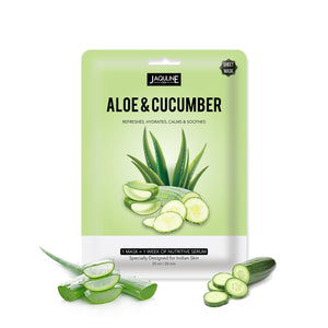 Jaquline USA Aloe & Cucumber Sheet Mask - jaqulineusa