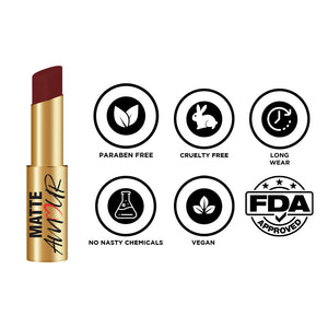 Jaquline USA Matte Amour Matte Lipstick:  Obsession 02