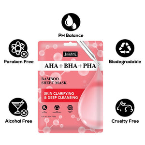 AHA+BHA+PHA Sheet Mask - JaqulineUSA