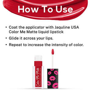 Color Me Matte Liquid Lipstick: Crimson Red - JaqulineUSA