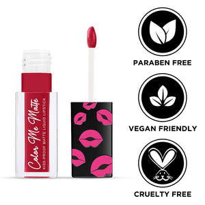 Color Me Matte Liquid Lipstick: Sangria Red - JaqulineUSA