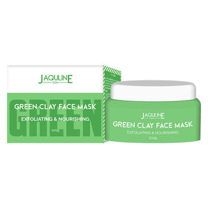 Green Clay Face Mask (100 gm) - JaqulineUSA