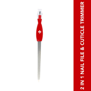 Jaquline USA 2 in 1 Nail File & Cuticle Trimmer - JaqulineUSA