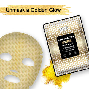 Jaquline USA Illuminating Gold Foil Sheet Mask - JaqulineUSA