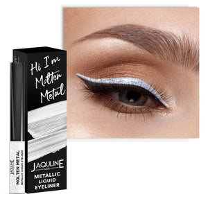Jaquline USA Pro Stroke molten metal liquid eyeliner 4ml Silver Dreams - JaqulineUSA