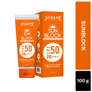 Jaquline USA SUNBLOCK SPF 50 PA+++ 100G - JaqulineUSA
