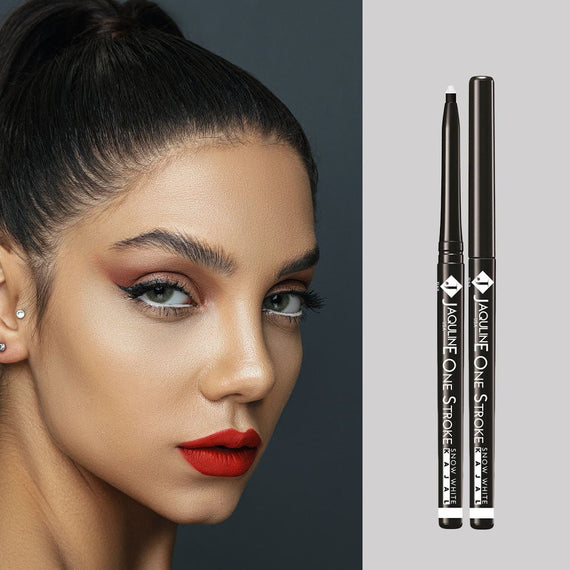 One Stroke Kajal Snow White : Matte Finish - JaqulineUSA