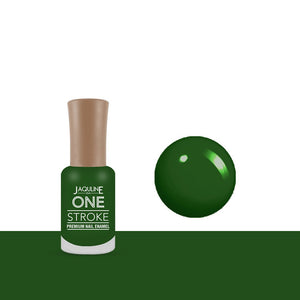 One Stroke Premium Nail Enamel : Green Twist J64 - JaqulineUSA