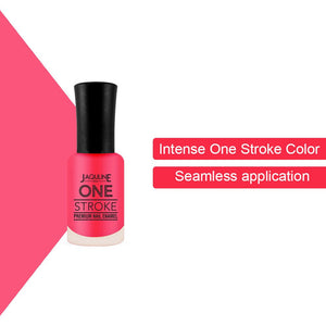 One Stroke Premium Nail Enamel: Pink Tease J33 - JaqulineUSA