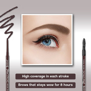 Pro Stroke Eyebrow Pencil (Brown, 0.35gm) - JaqulineUSA