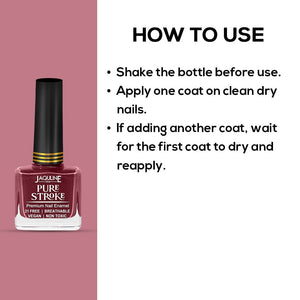 Pure Stroke Nail Enamel: Guilt less - JaqulineUSA