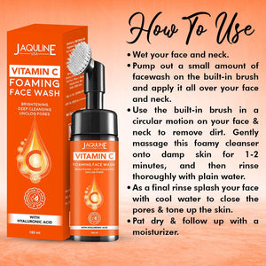 Vitamin C Foaming Facewash (150ml) - JaqulineUSA